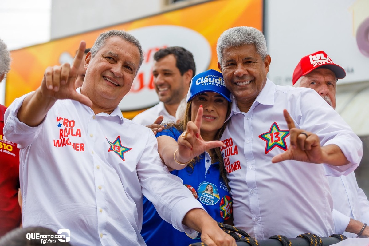 Deputada Claudia Oliveira participa da carreata do time de Jerônimo Rodrigues em Eunápolis 4
