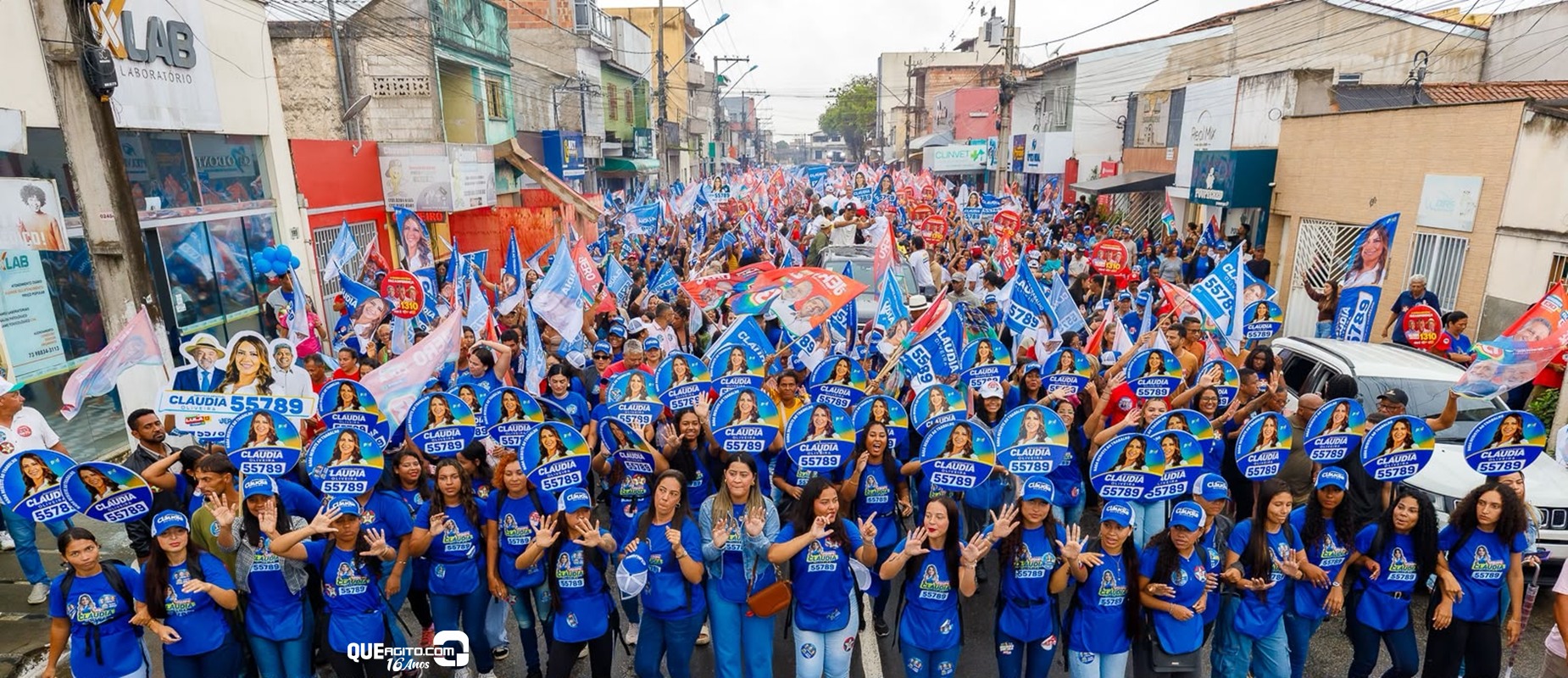 Deputada Claudia Oliveira participa da carreata do time de Jerônimo Rodrigues em Eunápolis 7