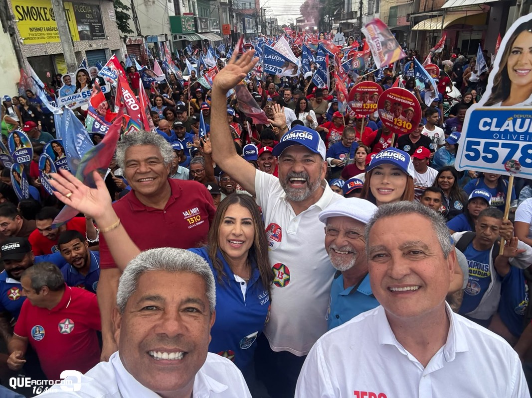 Deputada Claudia Oliveira participa da carreata do time de Jerônimo Rodrigues em Eunápolis 5