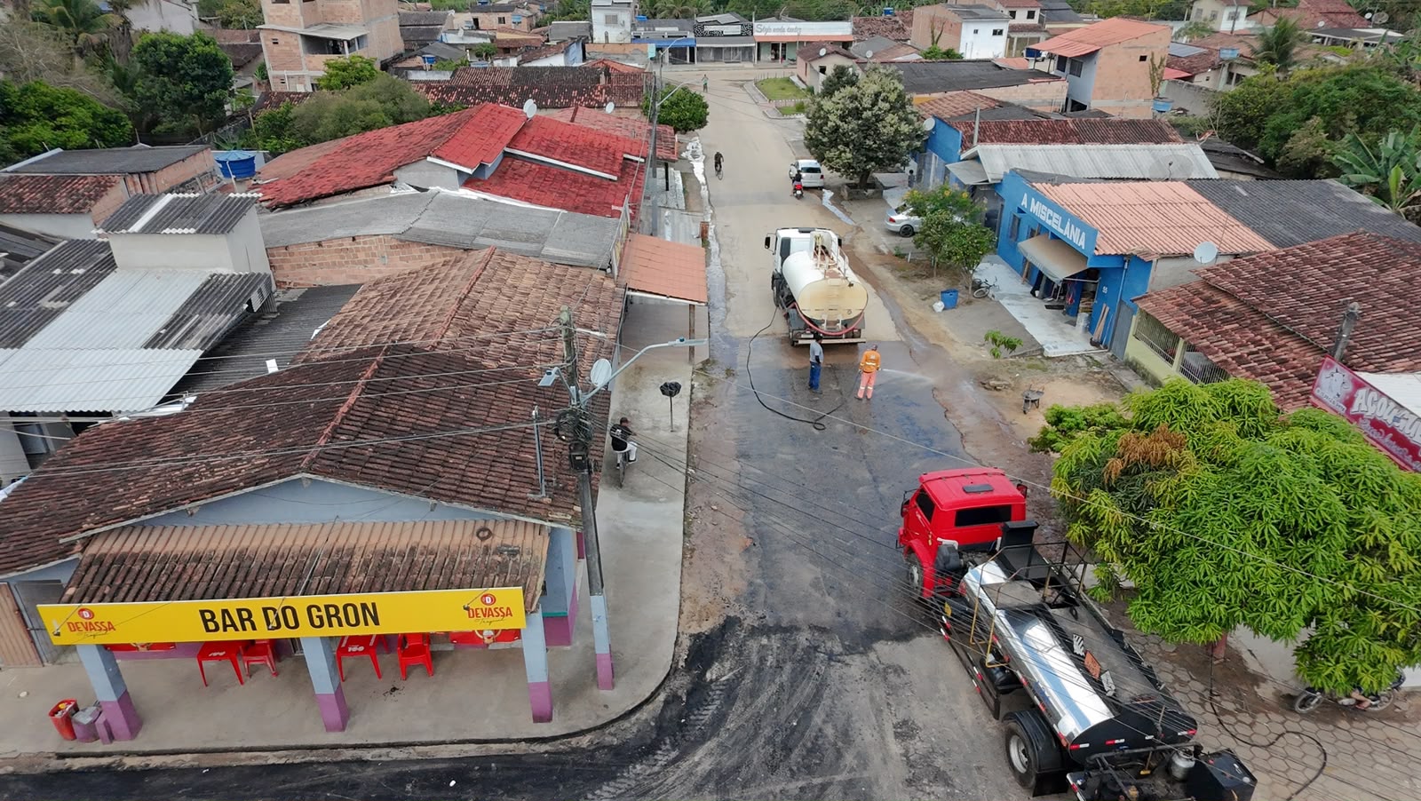 Vera Cruz recebe obras de pavimentação asfáltica em novas ruas do distrito 5