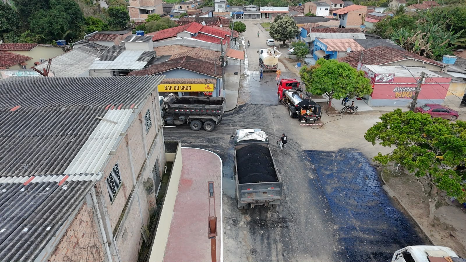 Vera Cruz recebe obras de pavimentação asfáltica em novas ruas do distrito 4