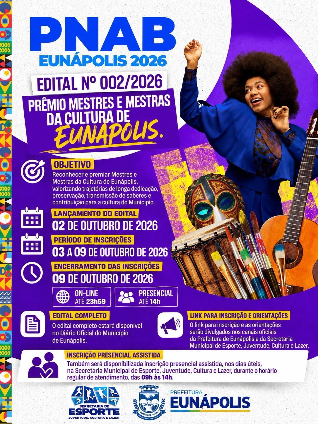 Prefeitura de Eunápolis lança três editais para fortalecer e valorizar a cultura do município 6