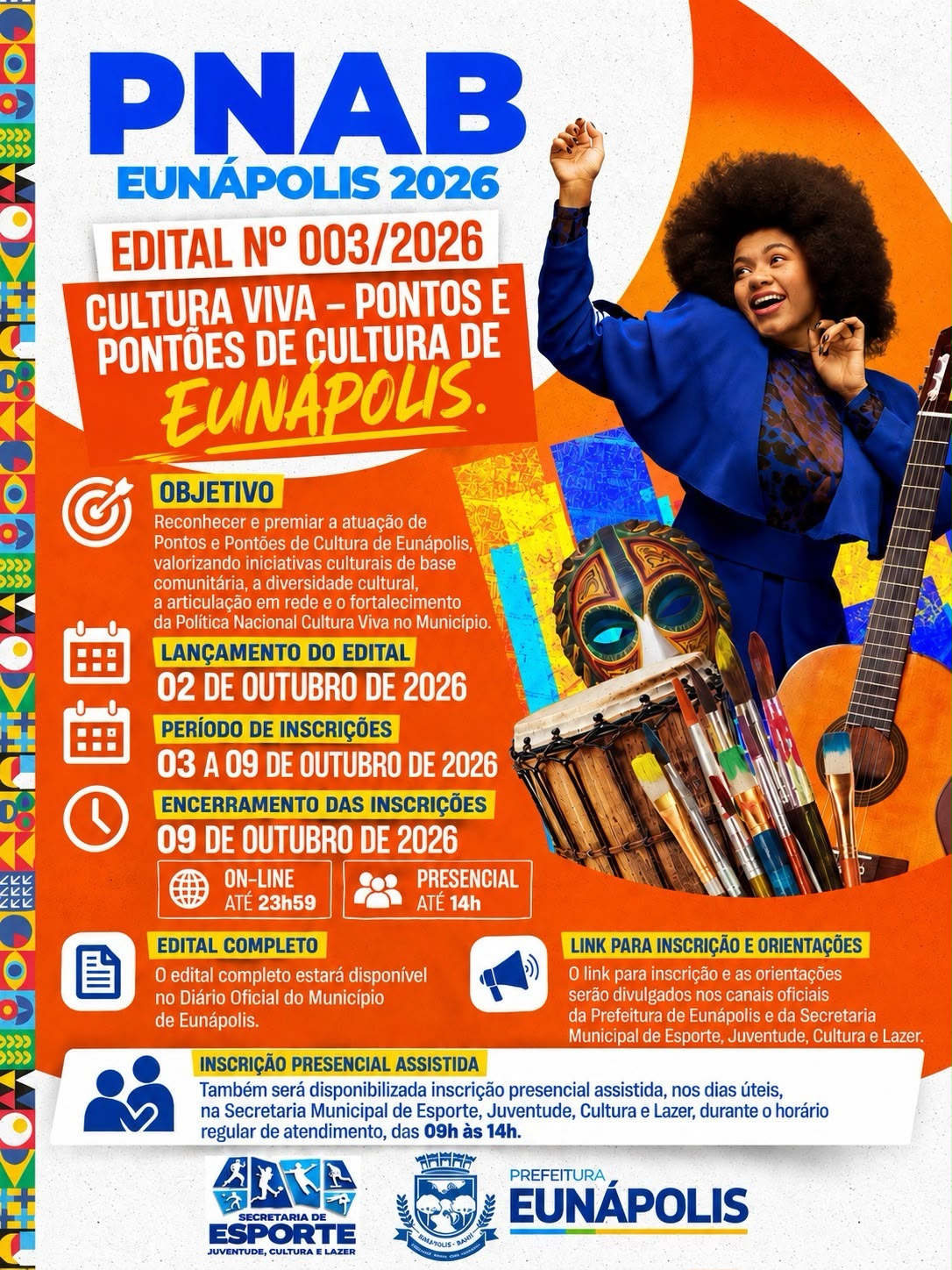 Prefeitura de Eunápolis lança três editais para fortalecer e valorizar a cultura do município 7