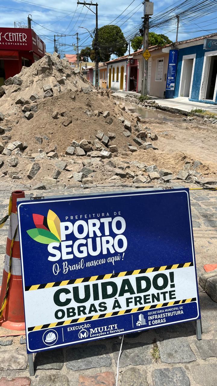 Obras de revitalização do Centro de Porto Seguro seguem contemplando novas ruas 6