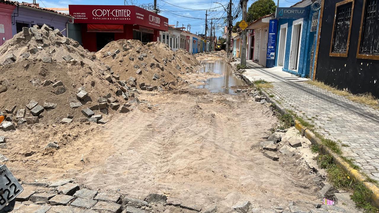 Obras de revitalização do Centro de Porto Seguro seguem contemplando novas ruas 8